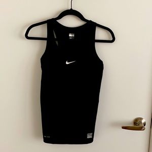 Nike Pro black athletic top with mesh back XS